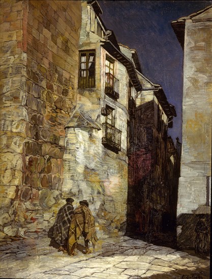 Ignacio Zuloaga (1870-1945)     SEGOVIA DE NOCHE - HACIA 1930 - O/L - 94X74 CM.