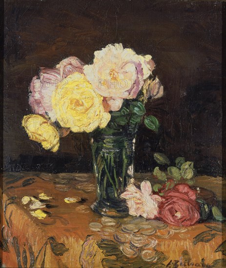 ZULOAGA IGNACIO 1870-1945
FLORERO CON ROSAS-1931-O/L 50x43 CM
ZUMAYA, MUSEO ZULOAGA
GUIPUZCOA