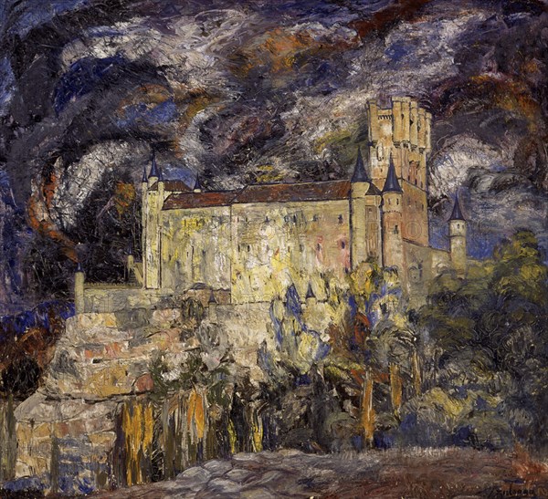 Ignacio Zuloaga (1870-1945)     ALCAZAR DE SEGOVIA - 1925 - OLEO/LIENZO - 115X124 CM.