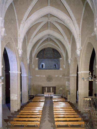 VISTA DE LA NAVE CENTRAL DE LA IGLESIA HACIA LOS PIES-GOTICO
MOGUER, CONVENTO DE SANTA CLARA
HUELVA

This image is not downloadable. Contact us for the high res.