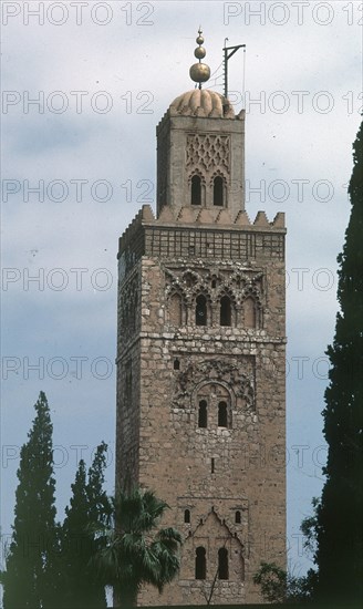 MINARETE- ARTE ALMOHADE S XII
MARRAKECH, MEZQUITA DE KUTUBIYYA
MARRUECOS