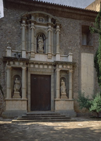 PUCHOL JOSE 1743/1797
EXTERIOR-FACHADA DE LA IGLESIA-NEOCLASICA-FINALES S XVIII-
SERRA, CARTUJA PORTACOELI
VALENCIA