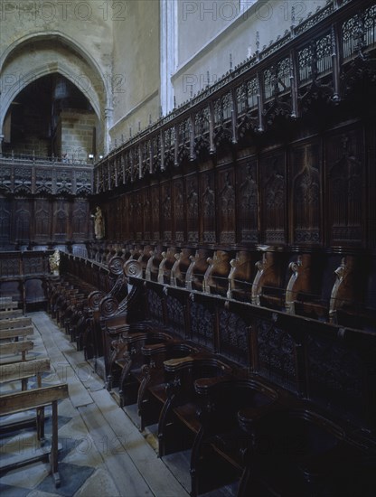 SILLERIA DEL CORO -
OÑA, MONASTERIO DE SAN SALVADOR
BURGOS