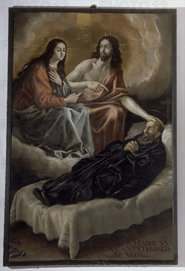 RIZZI FRAY JUAN 1600/1681
CRISTO Y SU MADRE VISITANDO A STO DOMINGO DE SILOS-
SAN MILLAN DE LA COGOLLA, MONASTERIO YUSO
RIOJA