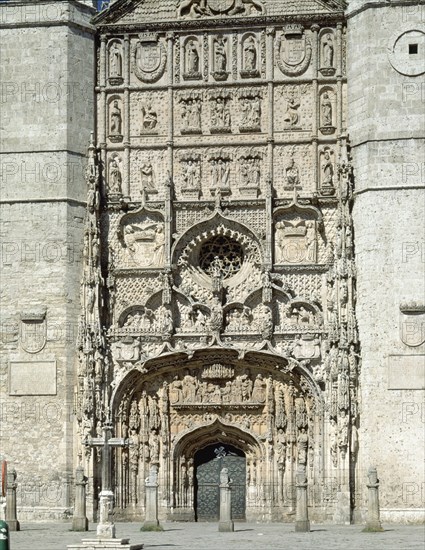 COLONIA SIMON TALLER
FACHADA RETABLO - 1490 - GOTICO TARDIO - ESCULTURAS DE FRANCISCO RINCON
VALLADOLID, IGLESIA DE SAN PABLO
VALLADOLID