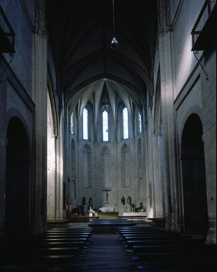 IGLESIA-INTERIOR HACIA LA CABECERA-HISPANO-FLAMENCO-S XV-
VALLADOLID, IGLESIA DE SAN PABLO
VALLADOLID