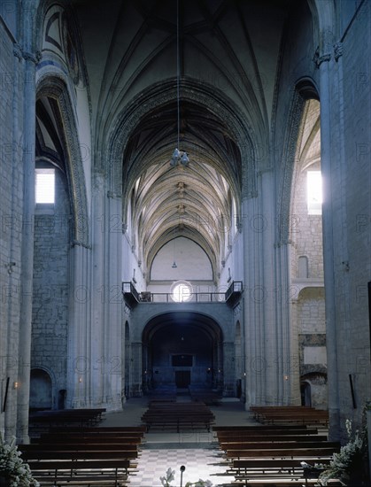 IGLESIA-INTERIOR HACIA LOS PIES-HISPANO-FLAMENCO-S XV-
VALLADOLID, IGLESIA DE SAN PABLO
VALLADOLID