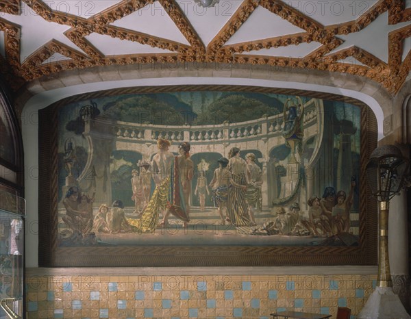LA CIENCIA MUSICAL HACIA LA INSPIRACION-FRESCO-
BARCELONA, PALACIO DE LA MUSICA
BARCELONA
This image is not downloadable. Contact us for the high res.