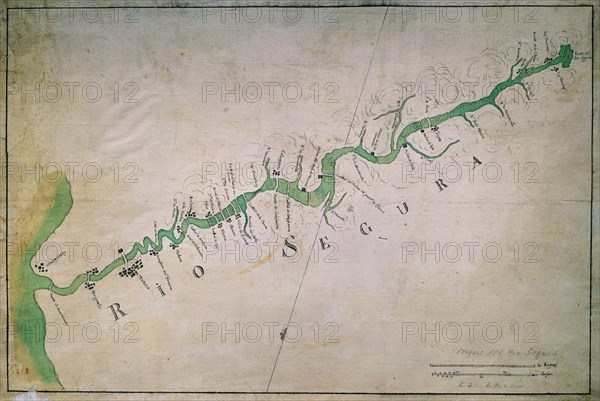 CROQUIS DEL RIO SEGURA -
MADRID, SERVICIO GEOGRAFICO EJERCITO
MADRID