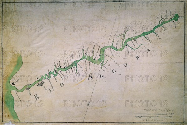 CROQUIS DEL RIO SEGURA -
MADRID, SERVICIO GEOGRAFICO EJERCITO
MADRID