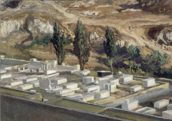 QUINTERO DANIEL 1949/
"TRES CIPRESES-JERUSALEM" TECNICA MIXTA 18,5X25,5 CM
MADRID, COLECCION DANIEL QUINTERO
MADRID