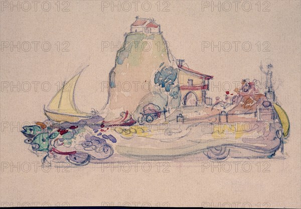 LLORENS FRANCISCO 1874-1948
CARROZA DE DESFILE DE CARNAVAL-1935-DIBUJO-120X18 CM-
MADRID, COLECCION PARTICULAR
MADRID