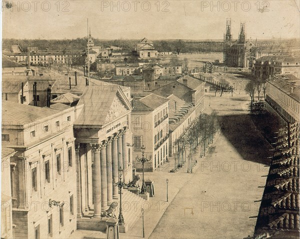 CLIFFORD CHARLES 1819/63
FOTOGRAFIA - CARRERA DE SAN JERONIMO Y CONGRESO DE LOS DIPUTADOS - 1853
MADRID, MUSEO MUNICIPAL
MADRID