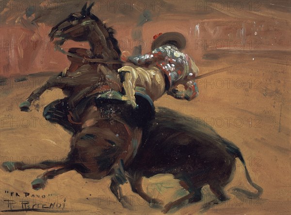 RESSENDI ROMERO BALDOMERO 1922-77
EL PAVO (PICADOR)-40X54 CM-O/L
SEVILLA, BANCO EXTERIOR
SEVILLA