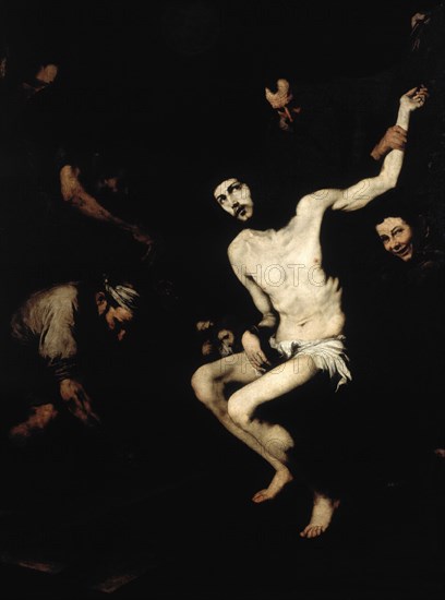 RIBERA JOSE DE 1591/1652
PREPARATIVOS PARA LA CRUCIFIXION-HACIA 1628/29-
COGOLLUDO, IGLESIA DE SANTA MARIA
GUADALAJARA