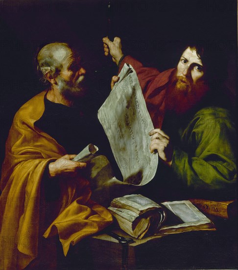 RIBERA JOSE DE 1591/1652
SAN PEDRO Y SAN PABLO-LIENZO 1,26x1,12 m-
ESTRASBURGO, MUSEO BELLAS ARTES
FRANCIA