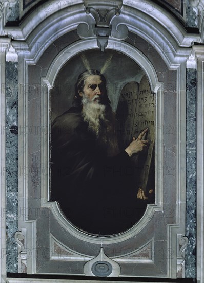 RIBERA JOSE DE 1591/1652
INTERIOR DE LA IGLESIA - MOISES-1638-
NAPOLES, CARTUJA DE SAN MARTINO
ITALIA
