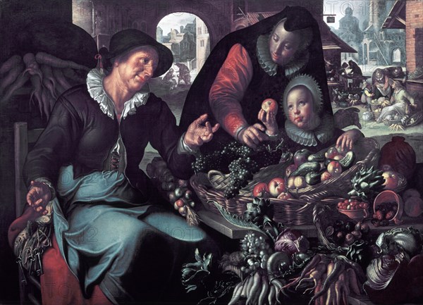 WTEWAEL JOACHIM
VERDULERA-HACIA 1618-LIENZO 116,5X160CM-NºINV.2262
UTRECHT, MUSEO CENTRAL
HOLANDA