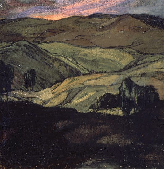 ZULOAGA IGNACIO 1870-1945
PAISAJE ARAGONES-1911-O/L-81X78 CM
MADRID, COLECCION PARTICULAR
MADRID