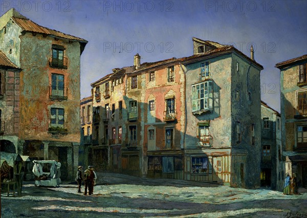 ZULOAGA IGNACIO 1870-1945
PLAZA DE AZOGUEJO, SEGOVIA-1915-O/L-75X105 CM
PEDRAZA, COLECCION SUAREZ ZULOAGA
SEGOVIA