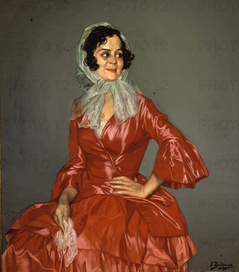 ZULOAGA IGNACIO 1870-1945
ANGUSTIAS DE ROJO-1939-O/L 117X101 CM
MADRID, COLECCION PARTICULAR
MADRID