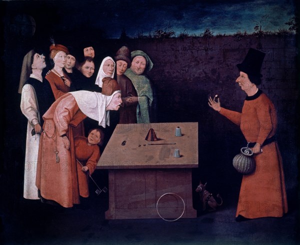 BOSCO EL 1450/1516
EL PRESTIDIGITADOR-S XV/XVI
LAYE, MUSEO SAN GERMAIN
FRANCIA