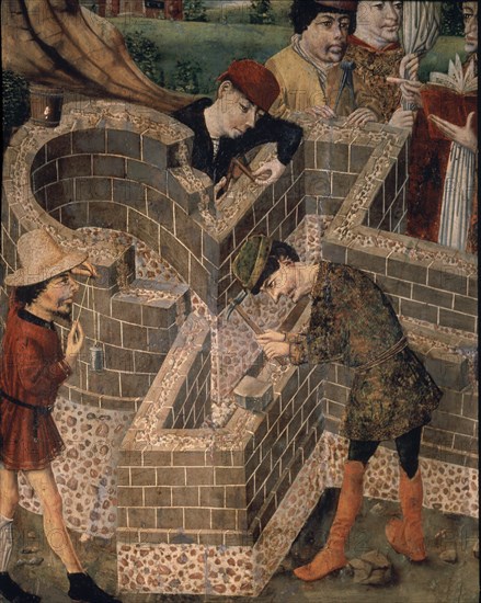MAESTRO DE AVILA
I-RETABLO DE S MIGUEL-DET CONSTRUCCION IGLESIA-S XV-O/T
AVILA, CATEDRAL MUSEO
AVILA