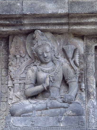 TEMPLO-DET PANEL-ALTORELIEVE DE LA DIVINIDAD VISHNU EN MEDITACION
JAVA, TEMPLOS DE PRAMBANAN
INDONESIA
This image is not downloadable. Contact us for the high res.