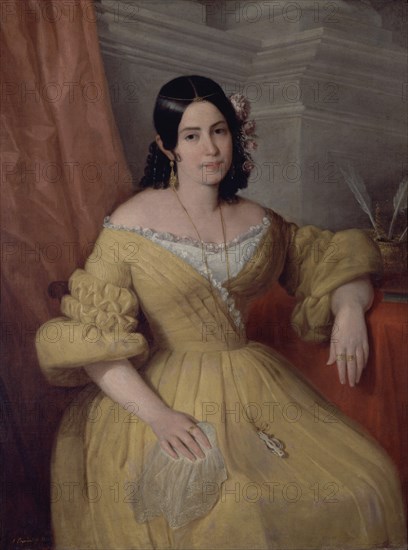 ESQUIVEL ANTONIO MARIA 1806/57
GERTRUDIS GOMEZ DE AVELLANEDA-1840-OLEO LIENZO,125,4x94,6 CM
HABANA LA, MUSEO BELLAS ARTES
CUBA