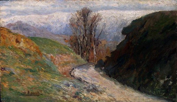 BERUETE Y MORET A 1845/1912
PAISAJE DE LA SIERRA-OLEO TABLA, 15,4x26 CM
HABANA LA, MUSEO BELLAS ARTES
CUBA