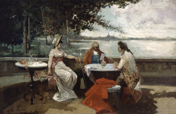 LUCAS VILLAMIL EUGENIO 1958-1918
CONVERSACION EN VENECIA-OLEO LIENZO, 52,7x79,5 CM
HABANA LA, MUSEO BELLAS ARTES
CUBA