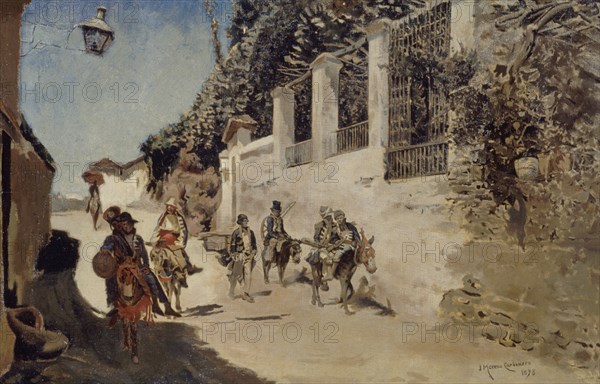 MORENO CARBONERO JOSE 1860/1942
SODADOS EN RETIRADA-1898-OLEO LIENZO, 37,7x54,8 CM
HABANA LA, MUSEO BELLAS ARTES
CUBA