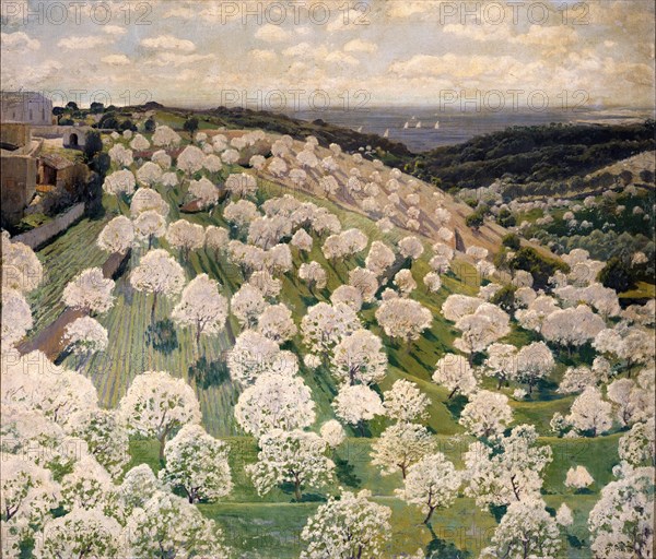 Rusiñol, Almendros en flor en Mallorca