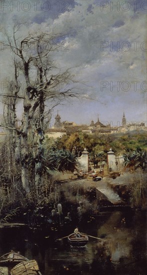 GARCIA RODRIGUEZ MANUEL 1855-1925
DICIEMBRE EN SEVILLA 1891-OLEO LIENZO, 120,5x72 CM
HABANA LA, MUSEO BELLAS ARTES
CUBA