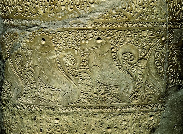 DETALLE DE TINAJA MURCIANA DECORACION APLICADA Y ESTAMPILLADA ALMOHADE-S XIII
MURCIA, MUSEO ARQUEOLOGICO
MURCIA