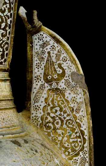 VASO DE JEREZ-DETALLE DEL ASA-MANO DE FATIMA O "HAMSA=CINCO" S XIV-NAZARI
MADRID, MUSEO ARQUEOLOGICO NACIONAL
MADRID