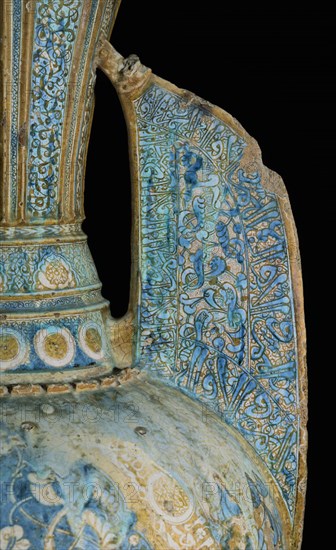 VASO DE LA ALHAMBRA O JARRON DE LAS GACELAS-DETALLE DEL ASA-S XV-NAZARI
GRANADA, MUSEO HISPANO-MUSULMAN
GRANADA