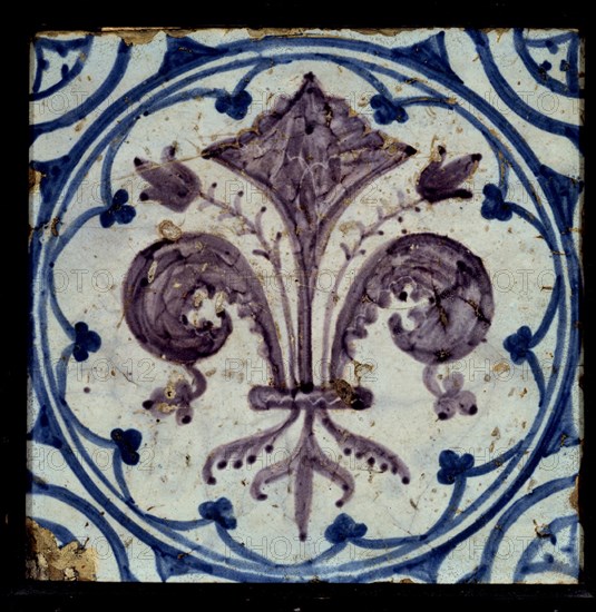 AZULEJO CON FLOR DE LYS-MANISES S XV
MADRID, INSTITUTO VALENCIA DE DON JUAN
MADRID