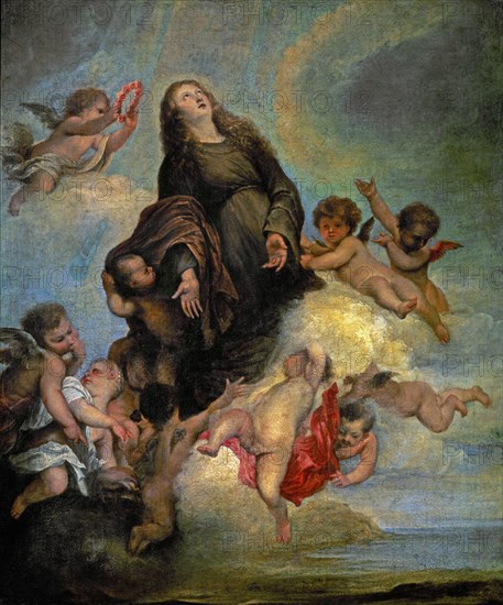 Copy by Van Dyck, Saint Rosalia Interceding for the Plague - stricken of Palermo