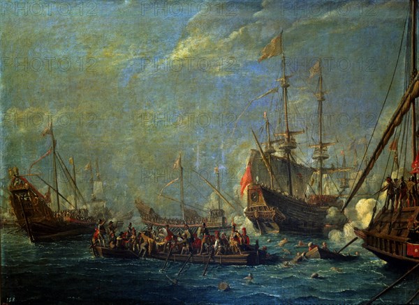 Van Eyck, Bataille navale entre Turcs et Maltais en 1565