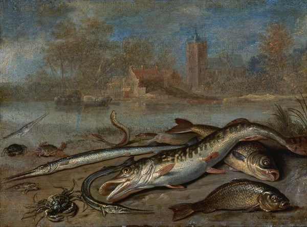 Van Kessel, Poissons et paysage