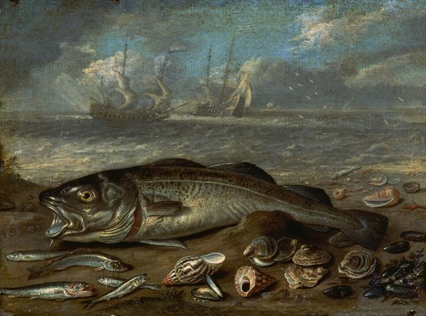 Van Kessel, Fish and Seascape