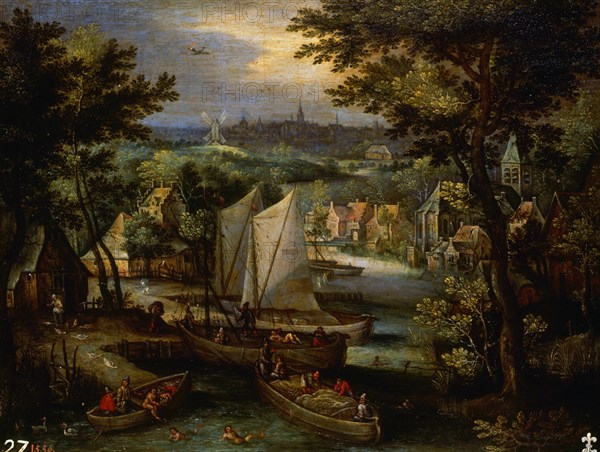 Anonymus, Landscape With a River