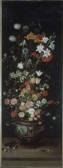 Disciple de Bruegel, Vase à fleurs