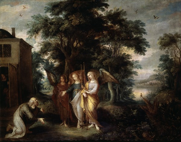 Francken II the Younger, Abraham and the Three Angels