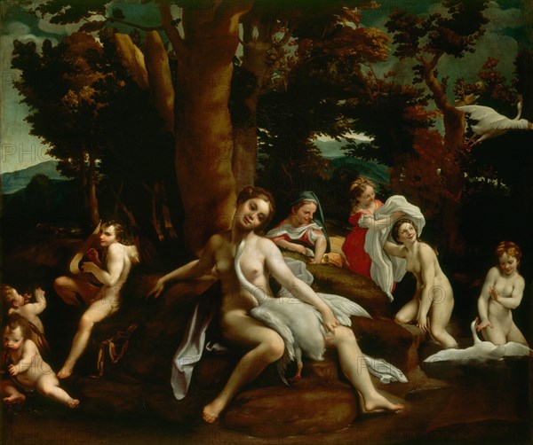 Correggio, Leda and the swan