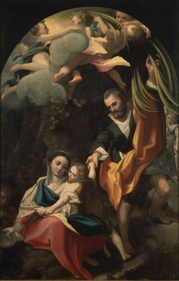 Correggio, Rest during the runaway towards Egypt