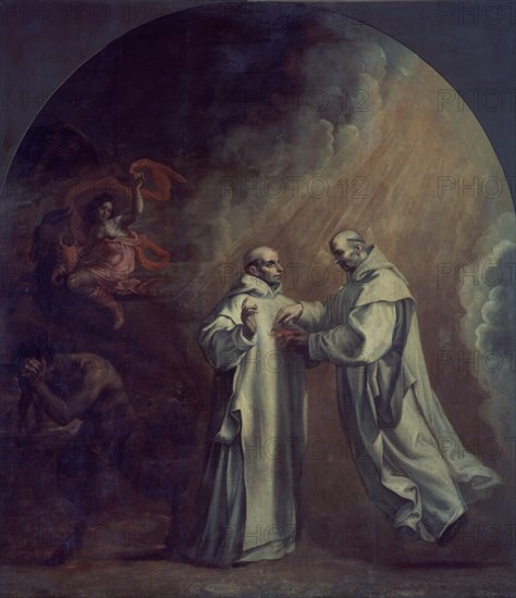 Carducho, L'apparition de Père Basile a Hugues de Lincoln