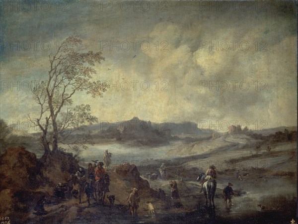 Wouwerman, Le Départ pour la chasse au faucon