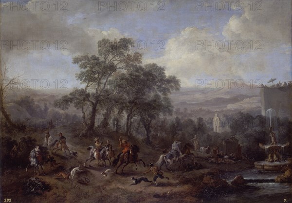 Wouwerman, Hare hunting